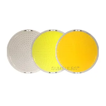 

10pcs/lot 12V Dimmable Rounded LED Light COB Chip On Board 108mm 50W Blue White Color for House Lighting Car Lamp Decor Lights