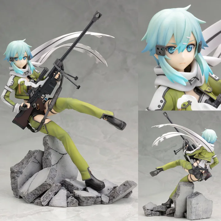 Anime Figure Brinquedos Kotobukiya Sword Art Online Figure Juguetes GGO Sinon Asada 8