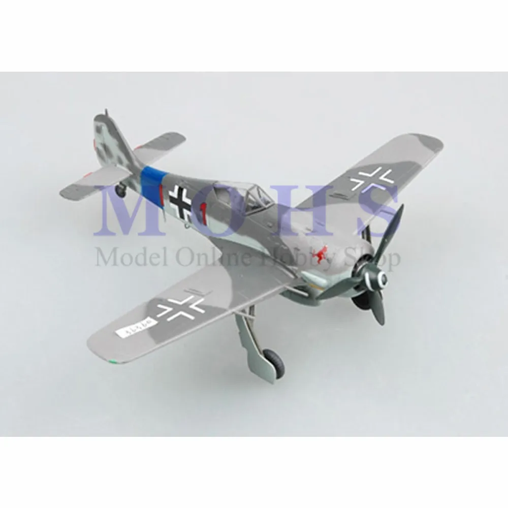 

EASY MODEL 36360 1/72 Assembled Model FW190 Scale Finished Model Scale Airplane Scale WW II Aircraft Warbird FW190A-8 RED 1