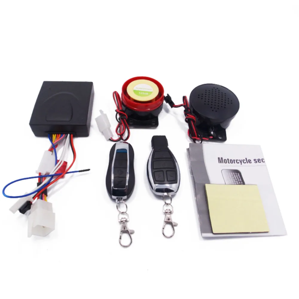 

Motorcycle Anti-theft Security Alarm System with Dual Remote Control DC 12V Motorbike Bike Moto Scooter Motor Alarm Engine Start