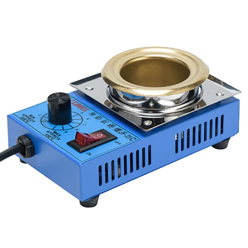 

100W Lead-Free Adjustable Temperature Tin Furnace High Quality Temperature Controlled Soldering Pot Melting Tin