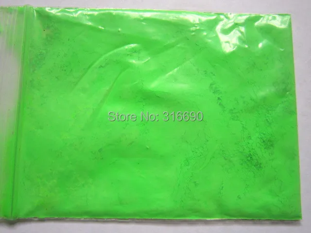 Неоновый зеленый Флуоресцентный порошок-пигмент для красок, мыловарения, изготовления свечей, лака для ногтей и других ремесленных проектов