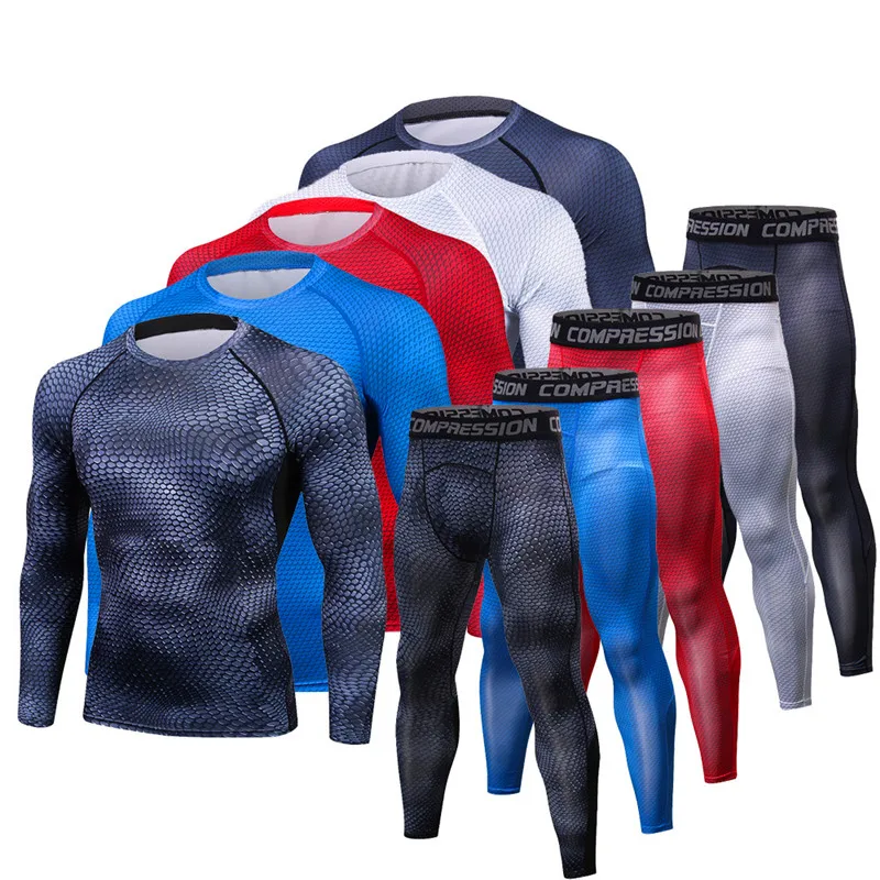 

New Breathable Full Sleeve Long Trousers Running Clothing O-Neck Pullover Quick Dry Outdoor Sport Two Piece Set Running Sets
