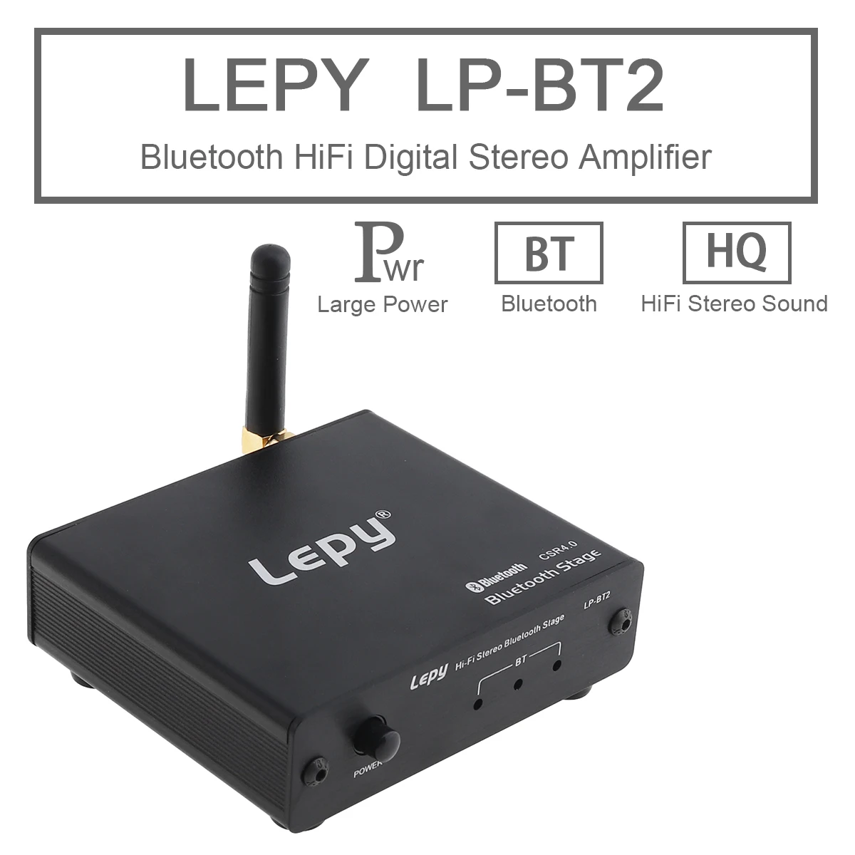 

LP-BT2 Hi-Fi Stereo Bluetooth Stage Decoder Receiver Matching Audio and Power Amplifier Audio Combo For Car Vehicle Home Audio