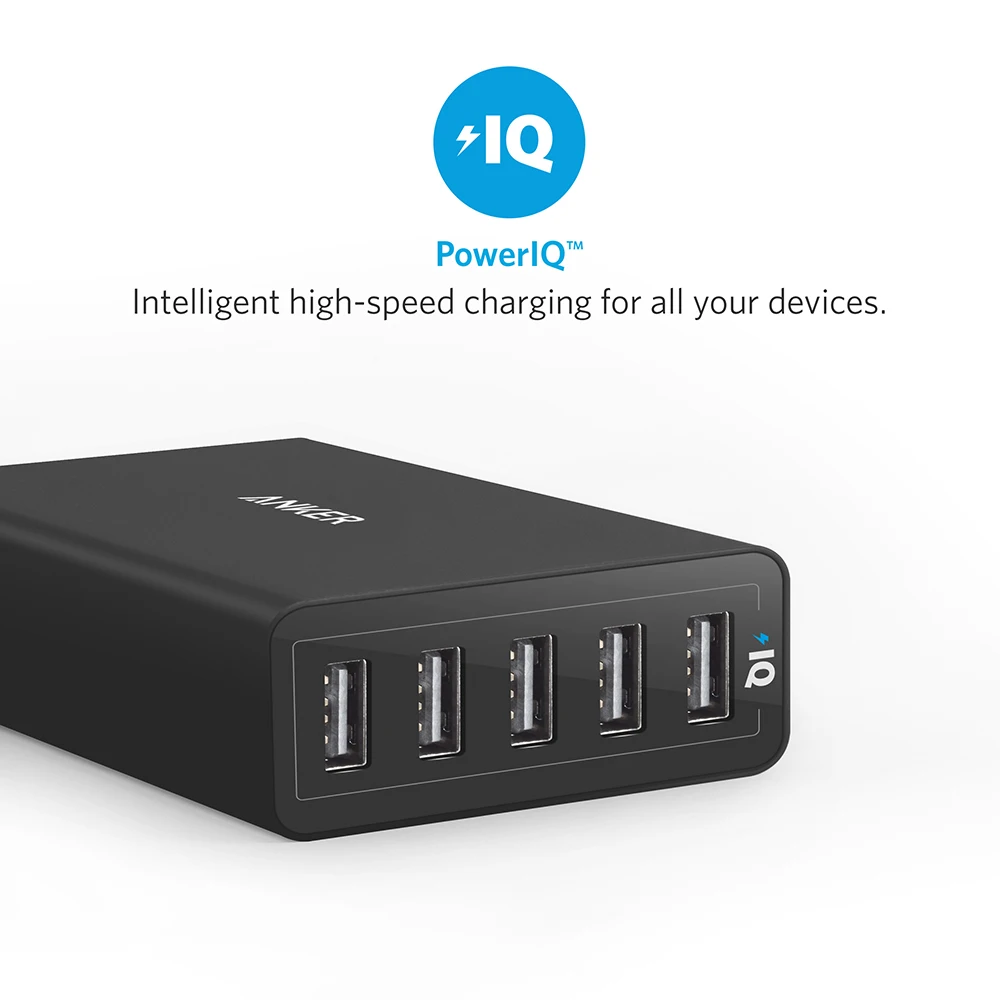 Anker 40W 5-Port USB Wall Charger PowerPort 5 for