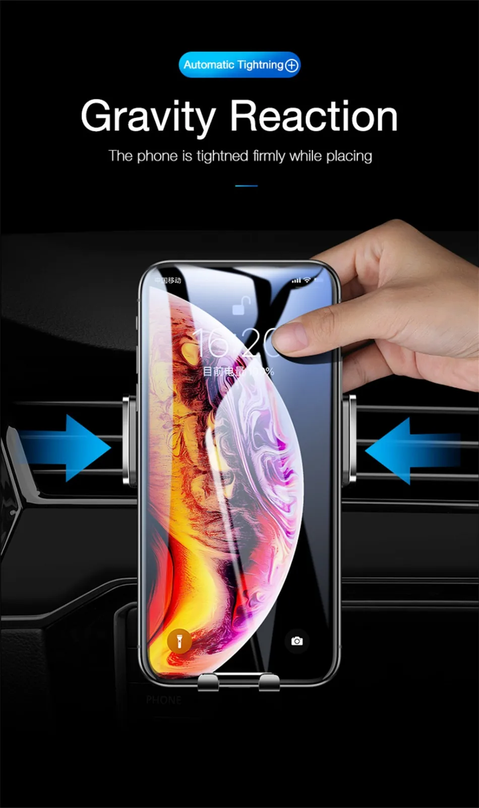 Qi Беспроводное Автомобильное зарядное устройство для iPhone Xs Max X 10 Вт Быстрая автомобильная Беспроводная зарядная подставка для проса 9 9SE 8 samsung S10 S10