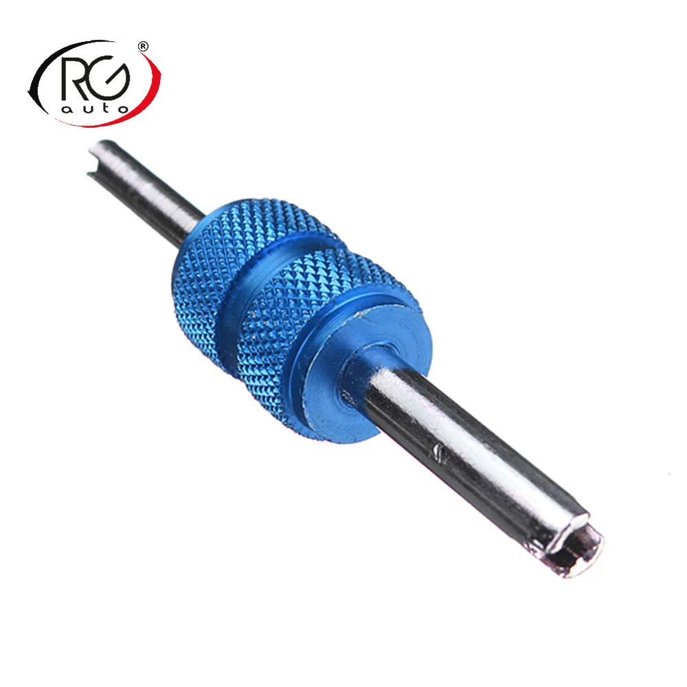 10pcs Double Sides Auto Truck AC Tire Tyre Valve Dual End R134a Bore Valve Stem Core Remover Core Wrench Spanner Repair Tool