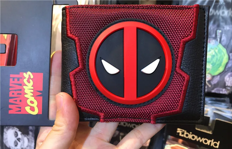 

2018 New Designs Deadpool Wallets Cartoon Anime Dead Pool bag Purse Fold Card Holder Bag Short Wallet
