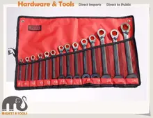 

X-Steel 14pc Cr-V Reversible Ratchet Combination Ring Open Spanner Set (8-24mm)