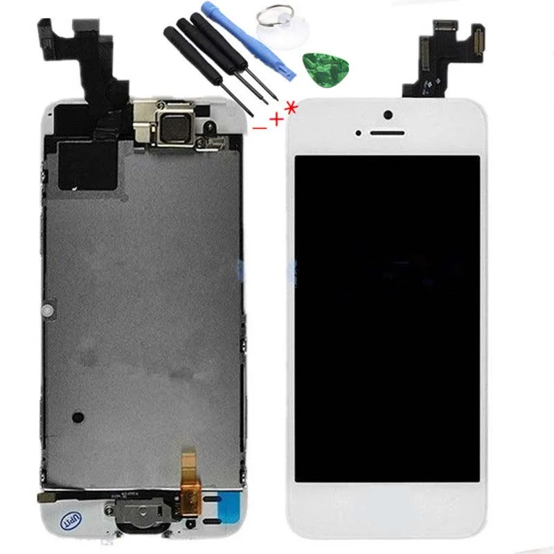 Hot sale For iphone 5S LCD Digitizer Camera home button Sensor and Touch Complete Screen with
