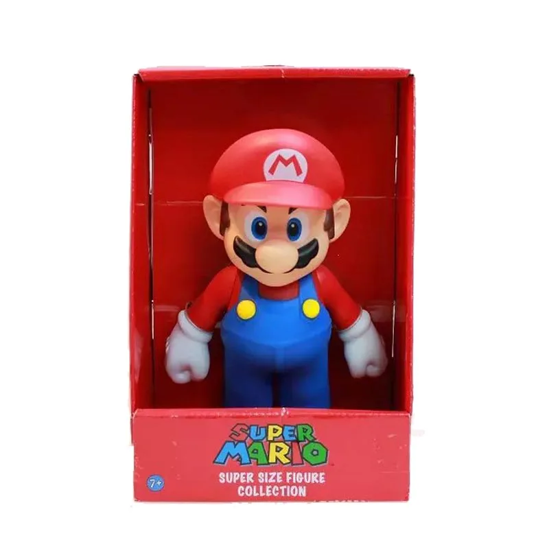 23 см 4 вида стилей Super Mario Bros Луиджи Марио Йоши ПВХ Фигурки Коллекционная игрушка