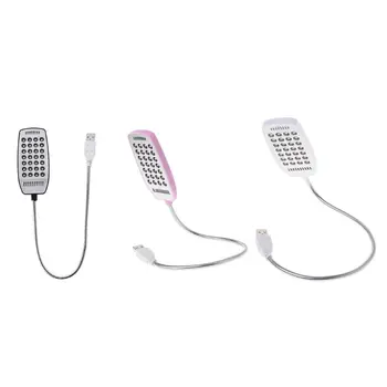 

28 LED LED USB Mini Flexible Light Laptop Desktop PC Desk Reading with Button