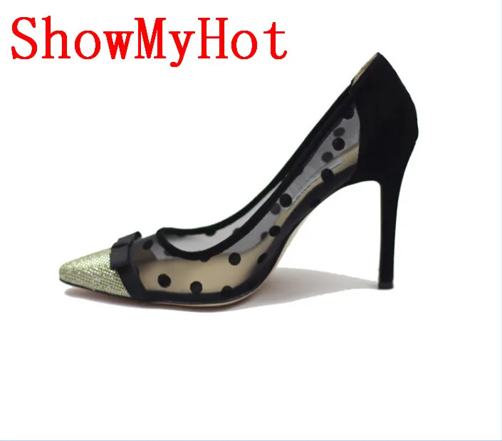 ShowMyHot высококачественные туфли на высоком каблуке кружевные женские