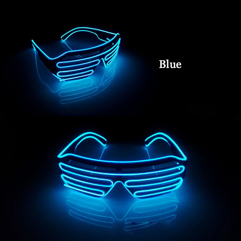 

Party night club bar shutter monochrome luminous glasses (has included a key four function drive) fluorescent glasses