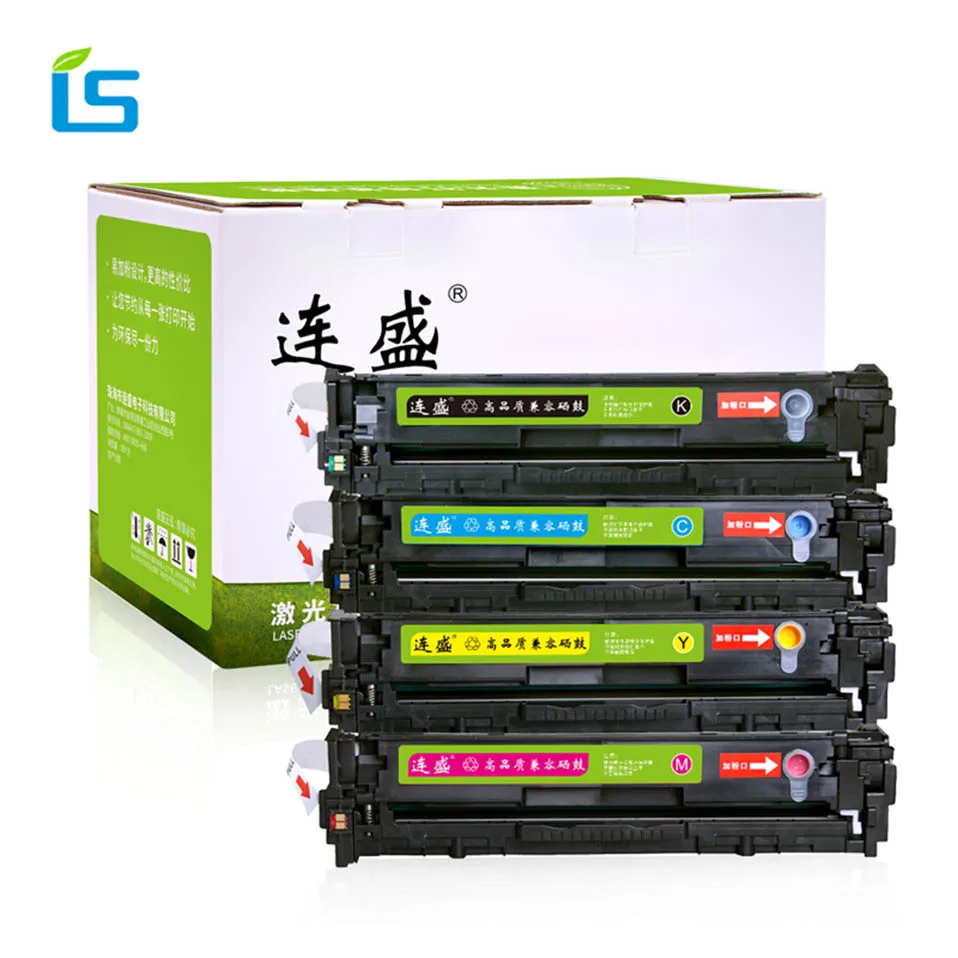 

CE320A CE321A CE322A CE323A 320 320a 128A Color Toner Cartridge Compatible for HP laserjet CM1415 CM1415fn CP1521 Printers