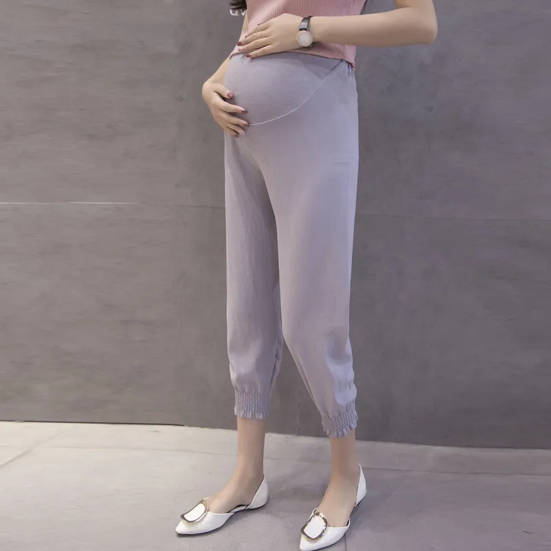 Chiffon Maternity Harem Pants 2019 Summer Pregnancy Harem Trousers