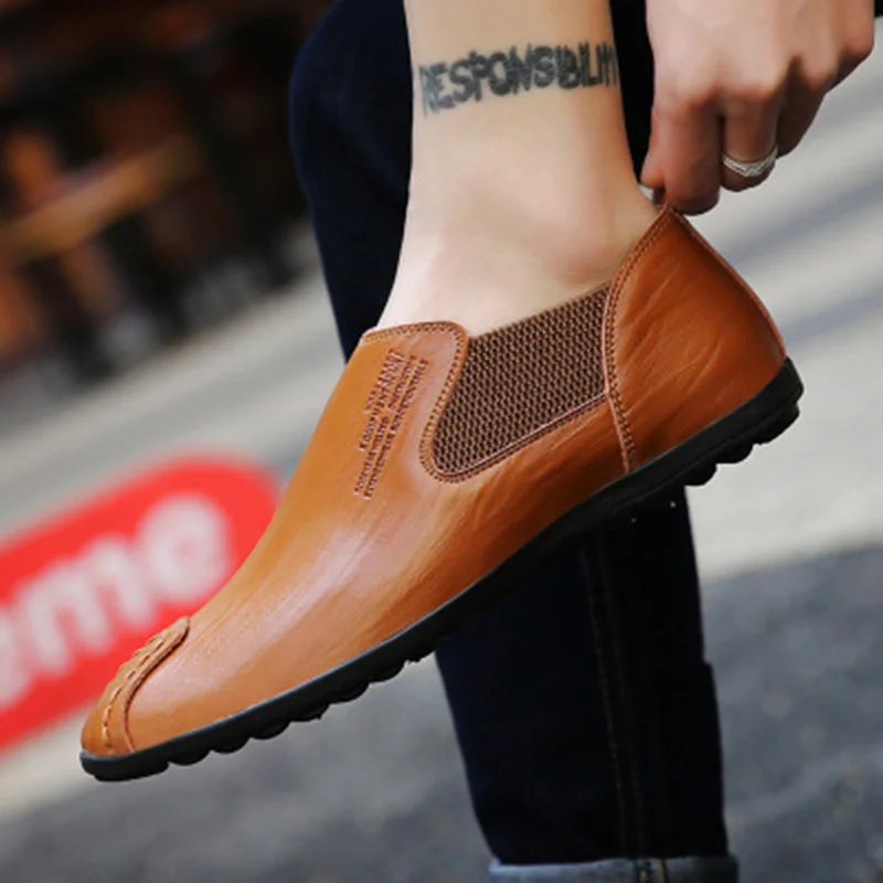 Новая модная официальная одежда дышащая рабочая обувь мужская деловая обувь Мужская Удобная износостойкая кожаная повседневная обувь