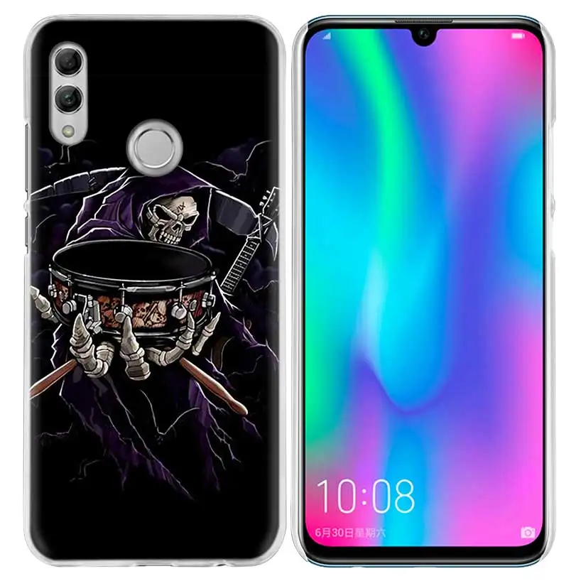 Чехол Grim Reaper Skull для huawei Honor 8X Y9 9 10 Lite Play 8C 8S 8A Pro V20 20i 10i Y6 Y7 Прозрачный жесткий чехол для телефона из поликарбоната