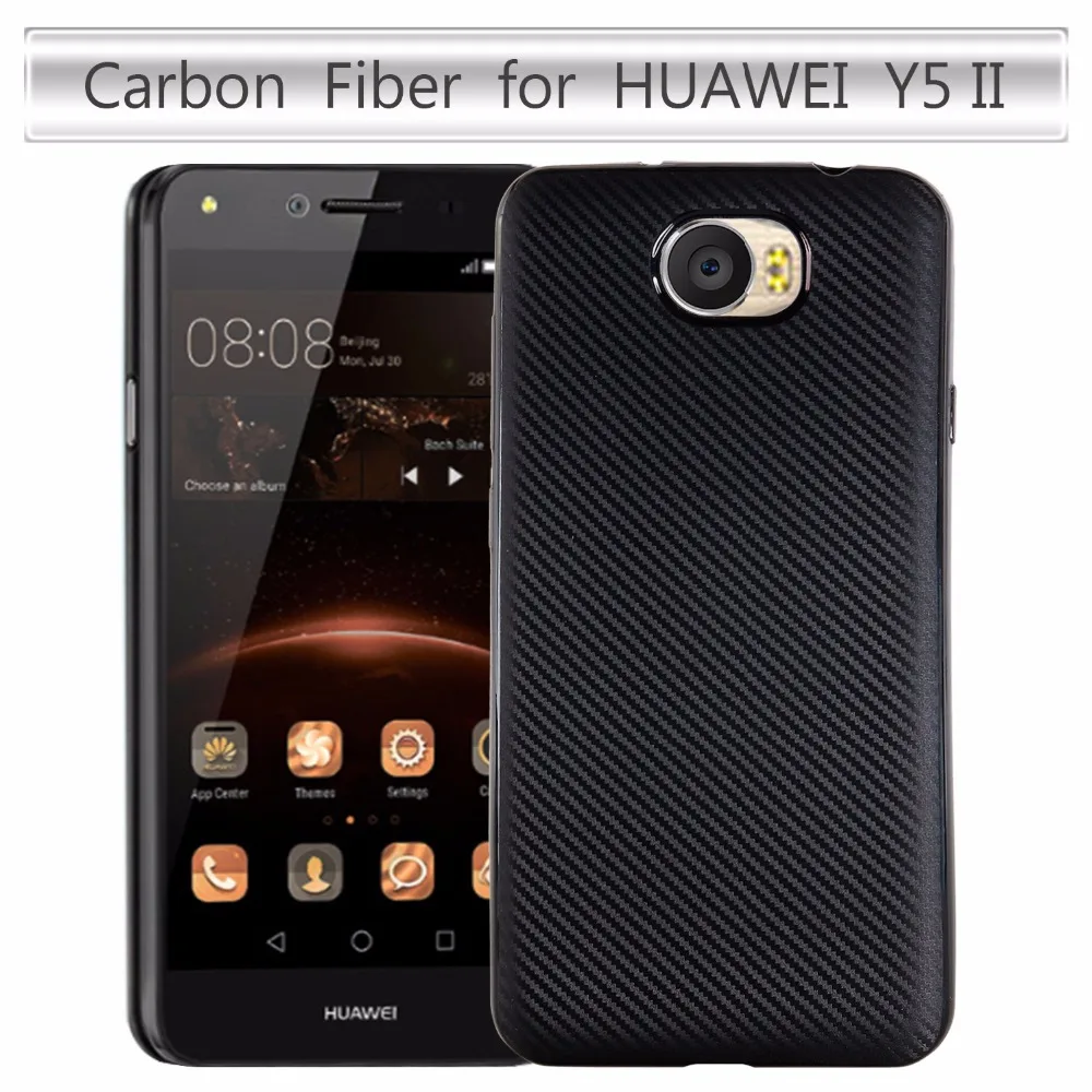 

For Huawei Y6 II Compact 5.0inch Case Carbon Fiber Soft Cover For Huawei Y6II Compact / Y6 2 Compact Phone Case