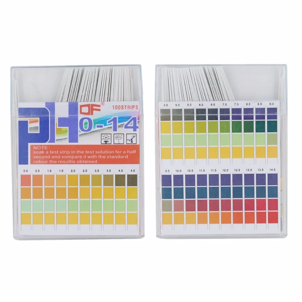 Universal pH Test Paper Strips for Test Body Acid Alkaline pH Level, Aquariums, Drinking Water