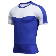 Высококачественные мужские футбольные футболки с короткими рукавами, быстрая сушка, новинка года, Спортивная футболка с коротким рукавом