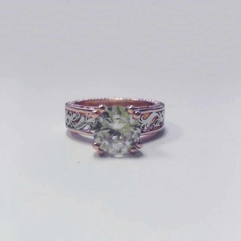 Розовое золото, обручальное кольцо для женщин, красный/розовый/синий циркон, кольцо на палец, модное женское ювелирное изделие, bague femme, размер 5-11