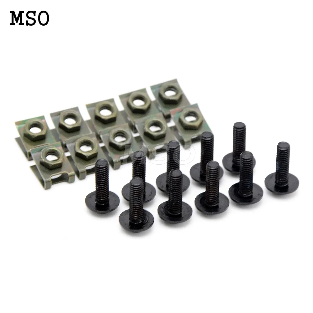 10 pcs CUSTOM fairing สกรู bolts Kit สำหรับ KAWASAKI ZX6R 2009 2010