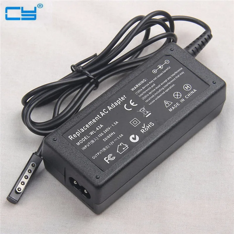 

12V 3.6A AC Power Adapter Wall Charger For Microsoft Surface 10.6 Windows 8 Pro 1 2 Tablet Tab EU & US & UK Plug