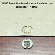 100pcs/lot 14500 Lithium Battery Pack High Temperature Insulation Double-sided Rubber Board Special Gasket double sided glass fiber prototyping pcb universal board 12 piece pack