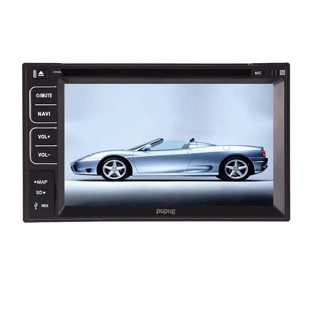 6.2" Car DVD Player Bluetooth MP3 MP4 WinCE 6.2 Inch Video Headunit Receiver Auxiliary Bluetooth