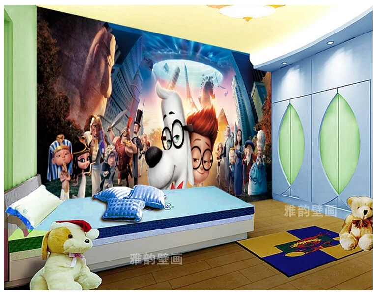 

Large cartoon nursery mural wallpaper waterproof background wall paper photo wallpaper