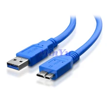 Black / Blue (1M 1.5M), USB 3.0 SuperSpeed A to Micro-B Cable for BUFFALO MiniStation 500 GB USB 3.0 Portable Hard Drive 1TB 2TB