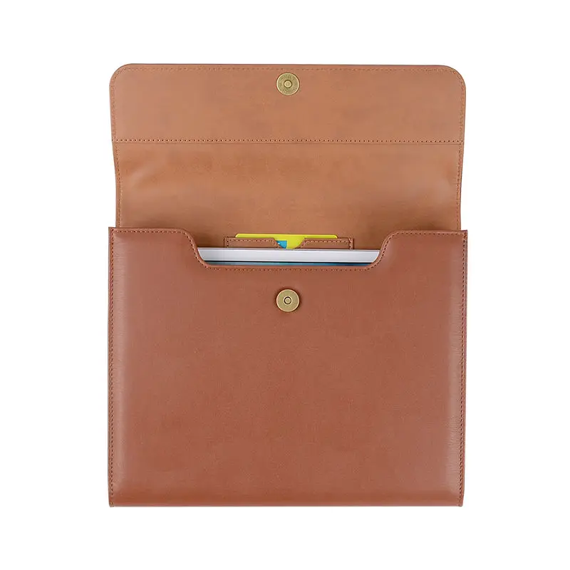 PU Leather File Bags with Card Slot File Holder Document Organizer File
