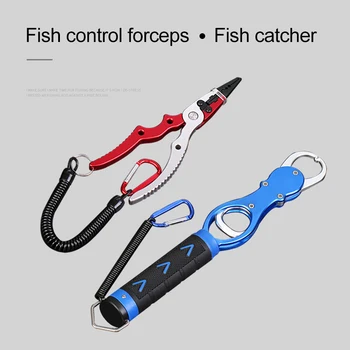 

New Aviation Aluminium Lure Fishing Tackle Plier Fish Controller Fishing Tool with Buckle XD88