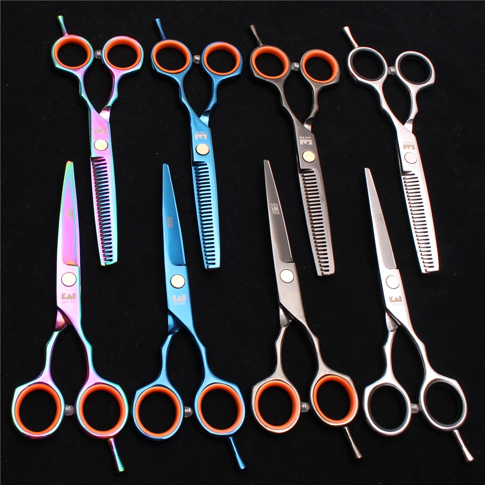 H1004 5.5" Japan Kasho Professional Hairdresser's Tools Cutting Shears Thinning Scissors Hair Clippers Human Set | Красота и
