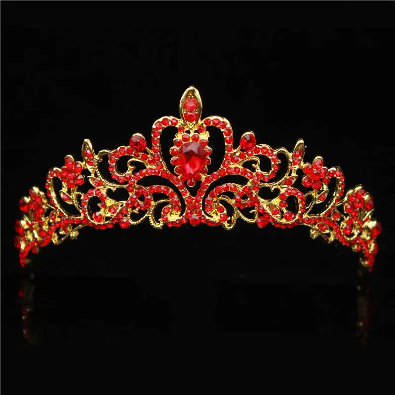 19 Designs Crystal Wedding Bridal Tiara Crowns for Women Princess Hair Ornament Fashion Bride Headpiece Hair Jewelry Accessories - Metal color: Bride Tiara 18