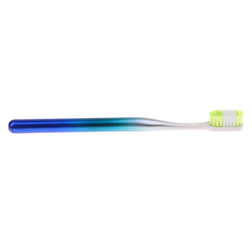 12 X Unisex Toothbrush Double Colorful Hard Bristles Tooth Brush For Travel Hotel