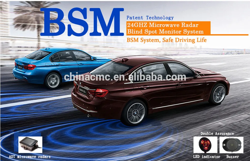 24 GHZ Microwave Automotive Radar Blind Spot Monitor Side Assist System fit for every vehicle