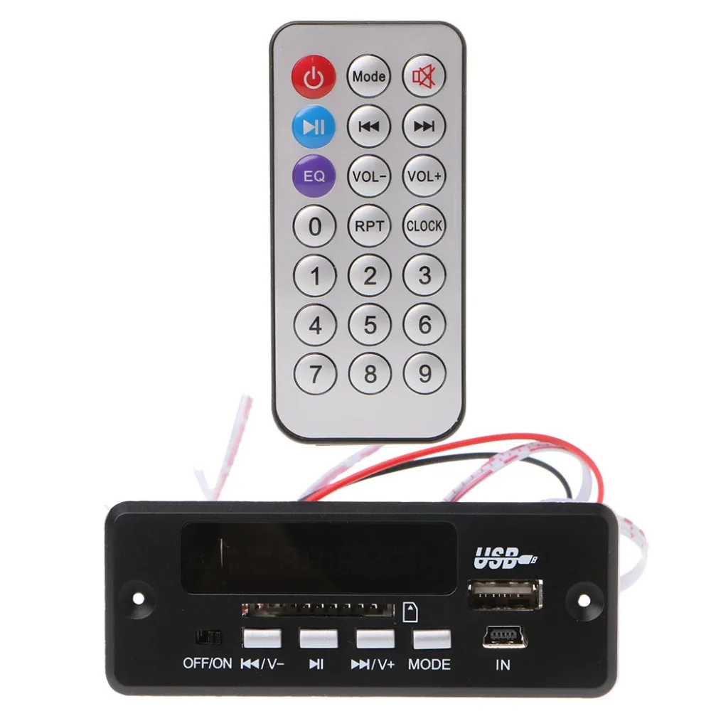 12V MP3 декодер доска Дистанционное Управление SD карты USB MP3/WMA/WAV/Cut памяти S20