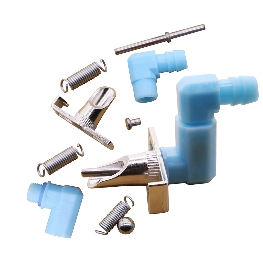

80 sets Rabbit Curved Drinking Fountain Automatic Nipple Drinker Rabbit Z-shaped Drinking Fountain Blue Plastic No Leak