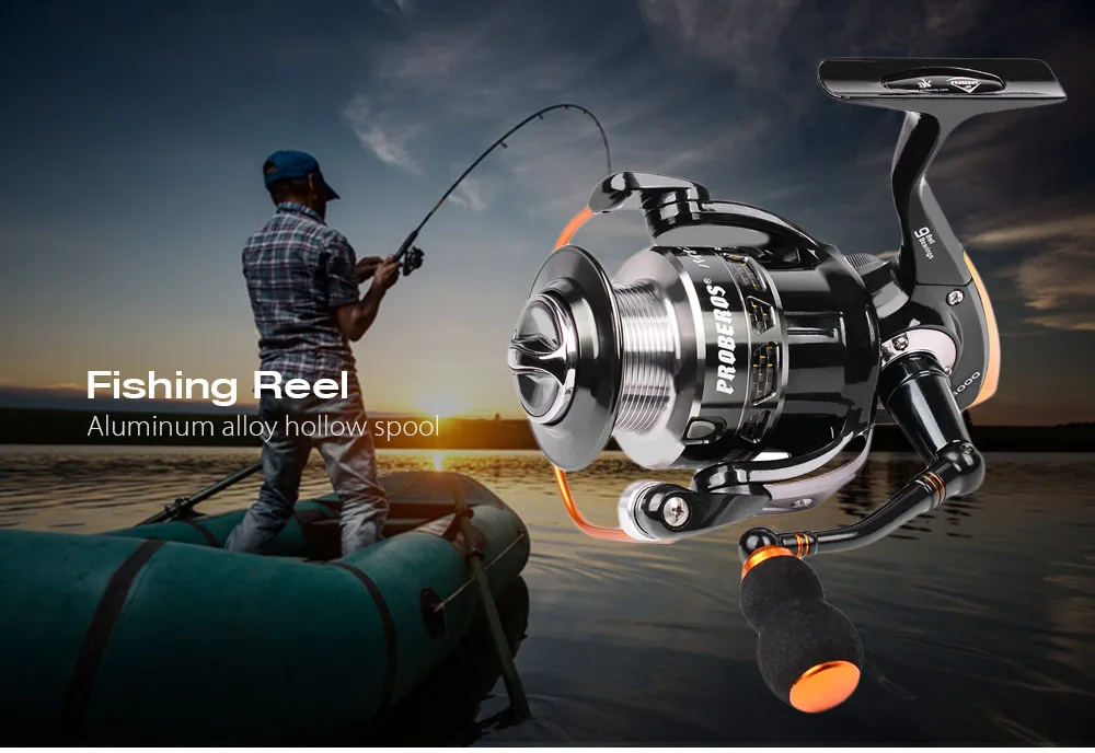 PRO BEROS 5.5:1 All-metal Lightweight 9 Ball Bearing Spinning Fishing Reel