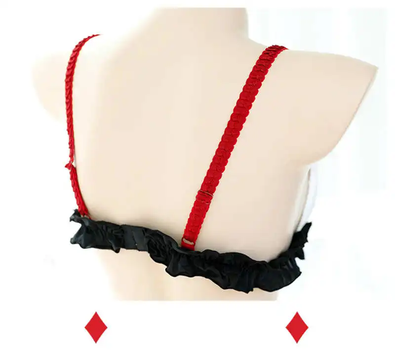 Cosplay&ware 5pcs Harley Quinn Cosplay Costumes Womens Sexy Clown Poker Ruffle Lace Lingerie Set Kawaii Circus Girl Underwear Bra Panties -Outlet Maid Outfit Store HTB1hGuodlCw3KVjSZR0q6zcUpXaX.jpg