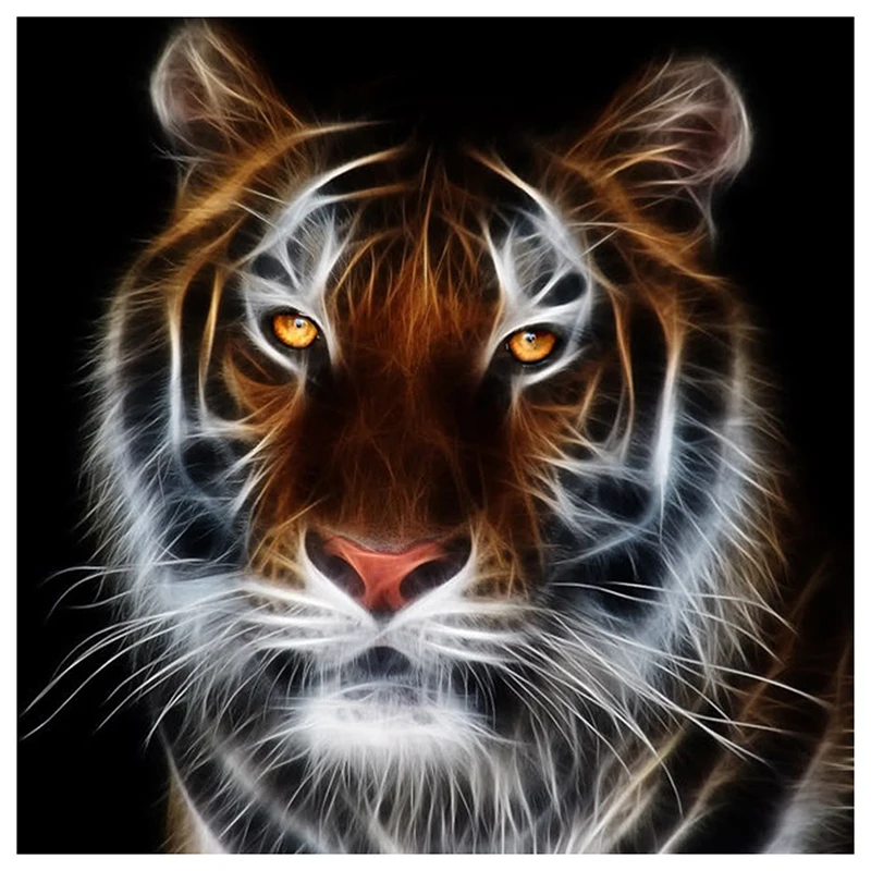 3D DIY Diamond Embroidery King Of The Forest Tiger Diamond Painting Cross Stitch Square Diamond Sets Unfinish Decorative 
