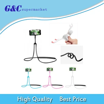 

2018 New Lazy Neck Phone Holder Necklace Cellphone Support Bracket For Samsung Universal Hanging Stand For iPhone Xiaomi Samsung