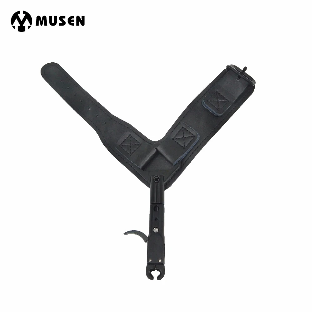 Buy Bow Release Black Genuine Leather Adjustable