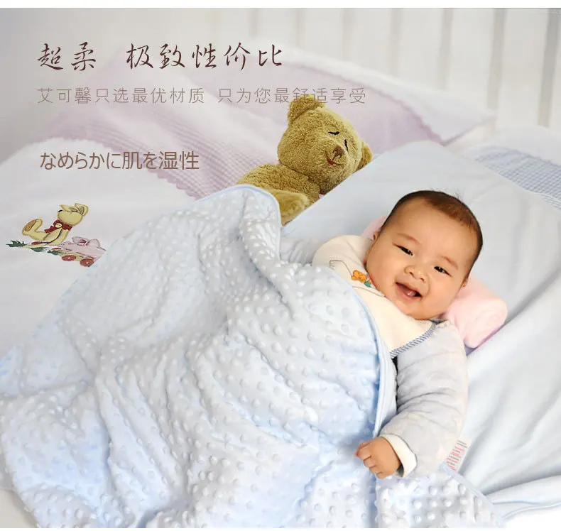 Экспортное детское трикотажное Флисовое одеяло детское двойное весеннее супер мягкое Флисовое одеяло с отверстием