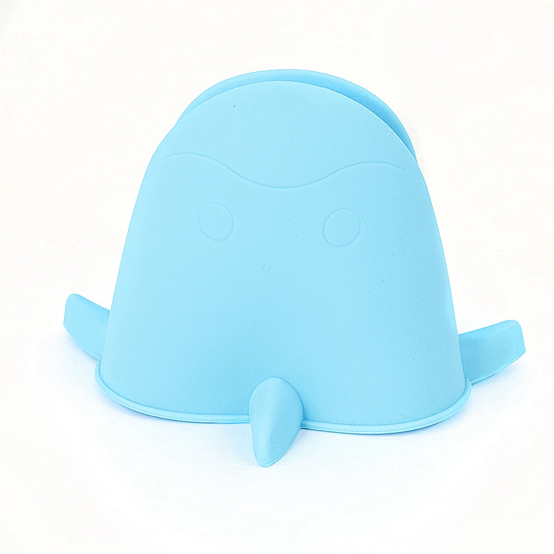 

Blue Insulation Non Stick Anti-slip Pot Holder Clip Cooking Baking Oven Mitts Kitchen Silicone Heat Resistant Gloves Clips 76g