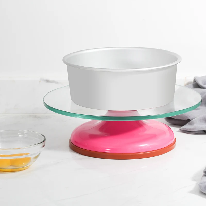  Modern Cake Turntable ABS Plastic Glass Rotating Plate for Make Cake Revolving Stand / Kitchen Acce - 33014213160