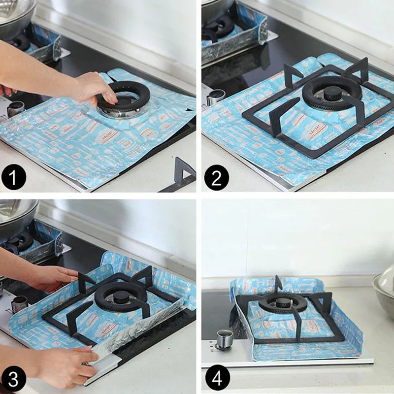 

Oil Board 1 Pcs Foil Gas Splash Aluminum Kitchen Screen Stove