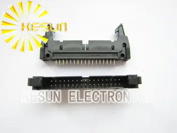

50PCS/LOT DC2-34P 2.54mm Straight Male Box Header With Ear